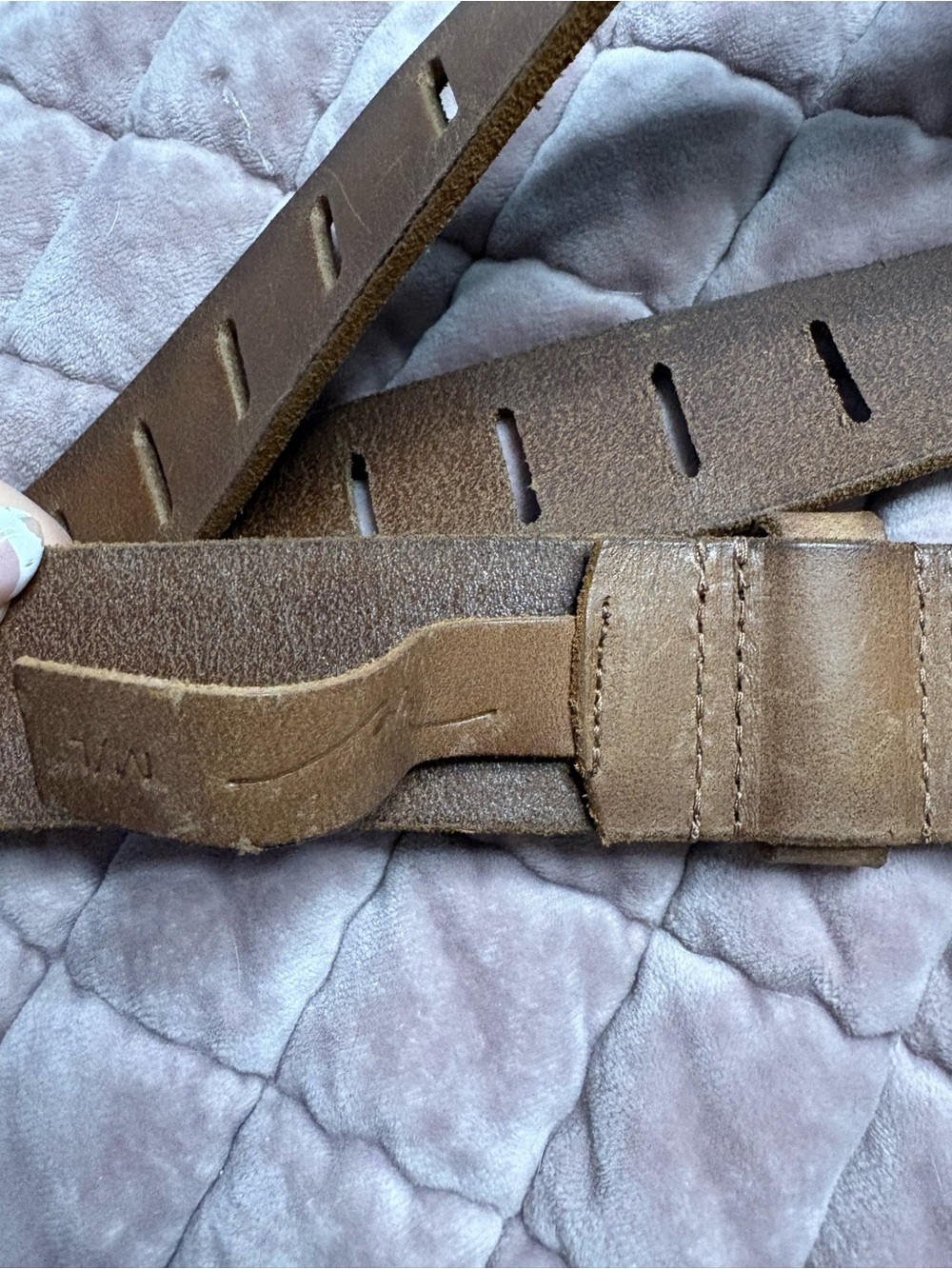 Free People Brown Leather Adjustable Belt